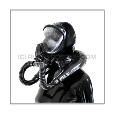 Deluxe Draeger ELITE gasmask-zipperhood-system SMELLBAG-E with neckrespirator-rubbersmell-bag-set
